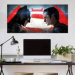 Batman v Superman Face-Off Poster | Super Hero Poster | 3 Piece set Poster