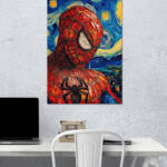 Spider-Man Starry Night Poster | Super Hero Poster | Single Poster