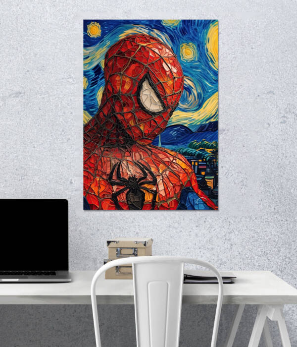 Spider-Man Starry Night Poster | Super Hero Poster | Single Poster