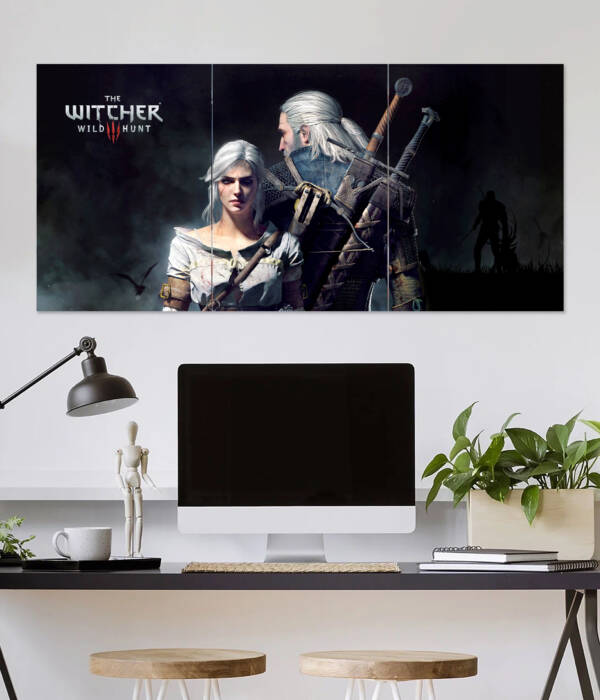 The Witcher Wild Hunt Wall Poster | Super Hero Poster | 3 Piece set Poster