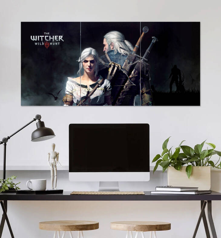 The Witcher Wild Hunt Wall Poster | Super Hero Poster | 3 Piece set Poster