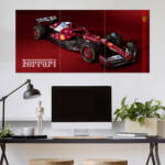 Ferrari Formula One Racing Car Wall Poster | Car Poster | 3 Piece set Poster