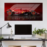 Red Ferrari F1 Car Wall Poster | Car Poster | 3 Piece set Poster
