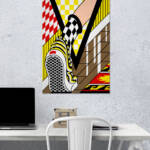 Pop Art Sneaker Street Wall Poster | Aesthetic Poster | Single Poster