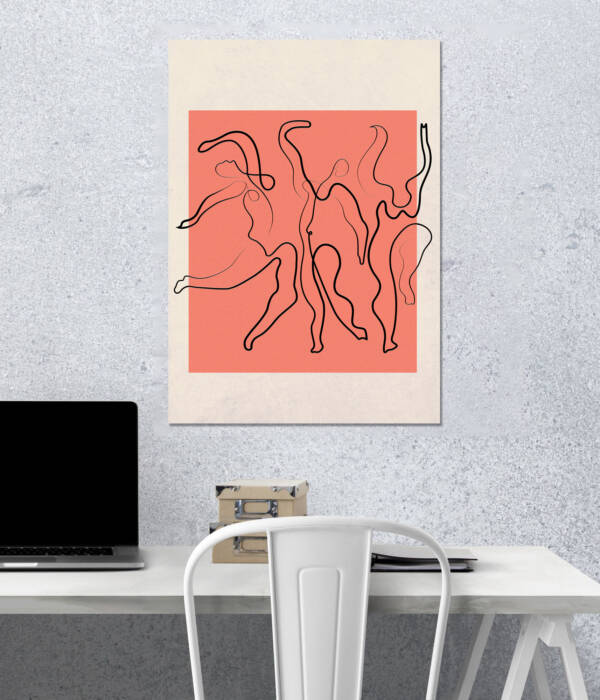Abstract Dance Line Wall Poster | Aesthetic Poster | Single Poster