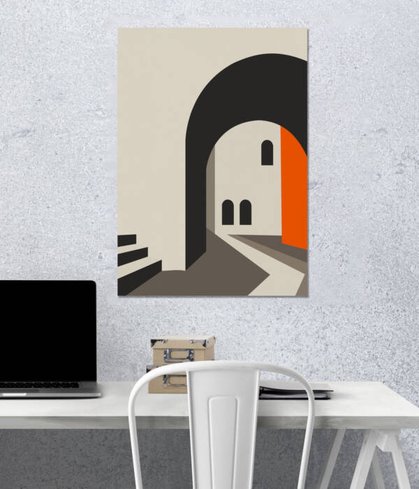 Geometric Archway Wall Poster | Aesthetic Poster | Single Poster