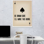 Motivational Playing Card Wall Poster | Aesthetic Poster | Single Poster