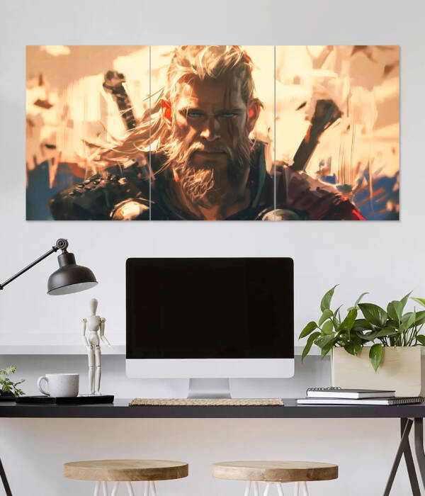Geralt of Rivia Triptych Wall Poster | Super Hero Poster | 3 Piece set Poster