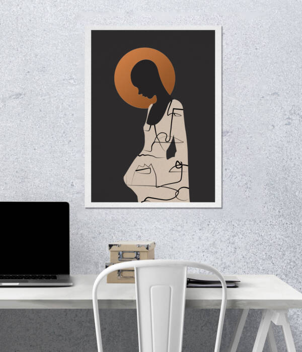 Minimalist Silhouette Wall Poster | Aesthetic Poster | Single Poster