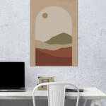 Earth Tone Landscape Arch Wall Poster | Aesthetic Poster | Single Poster