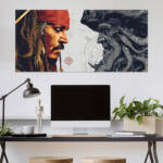 Pirate Captain vs Sea Villain - Epic Nautical Battle Wall Poster | Super Hero Poster | 3 Piece set Poster