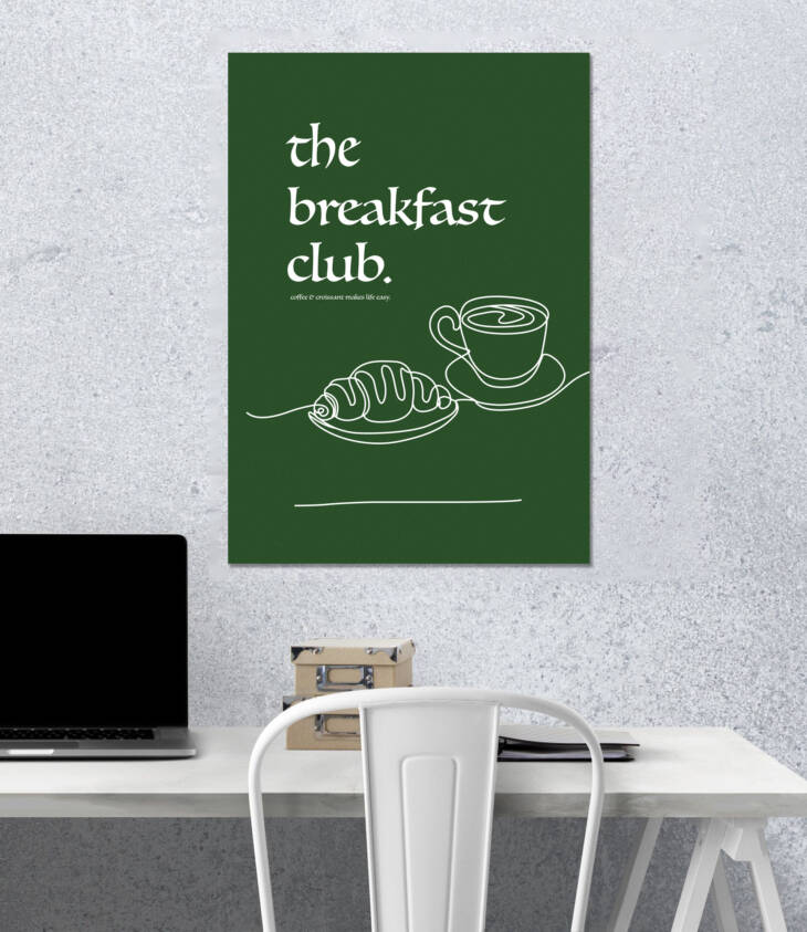 Breakfast Club Wall Poster | Aesthetic Poster | Single Poster