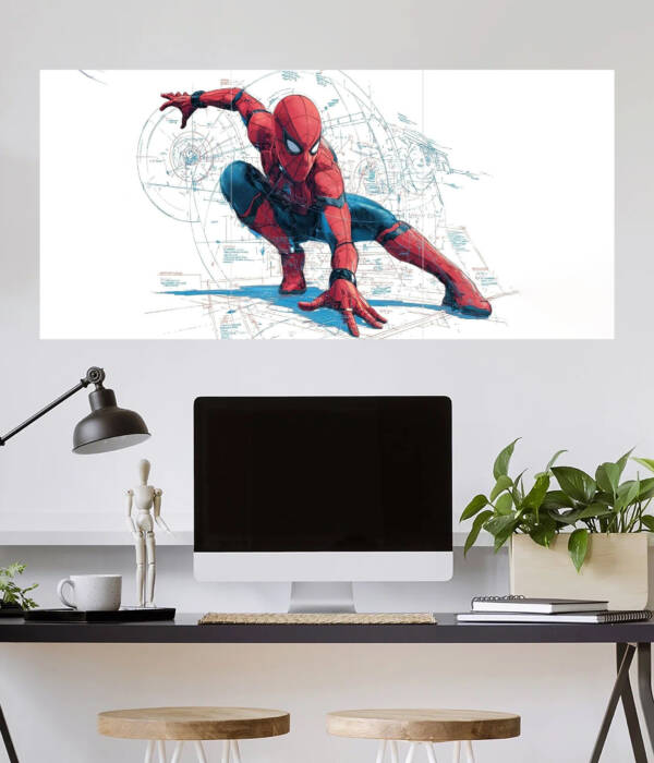 Spider-Man Dynamic Pose Wall Poster | Super Hero Poster | 3 Piece set Poster