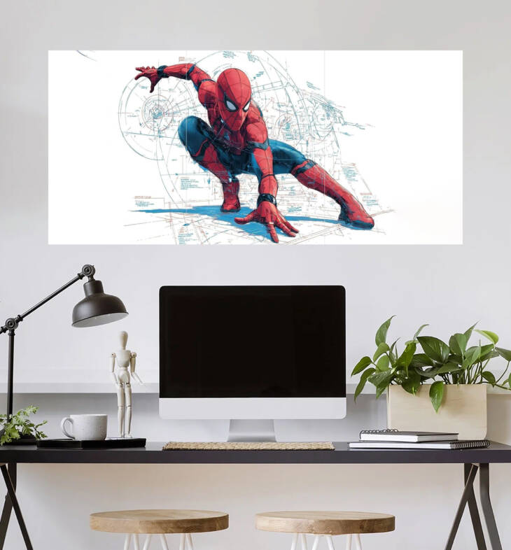 Spider-Man Dynamic Pose Wall Poster | Super Hero Poster | 3 Piece set Poster