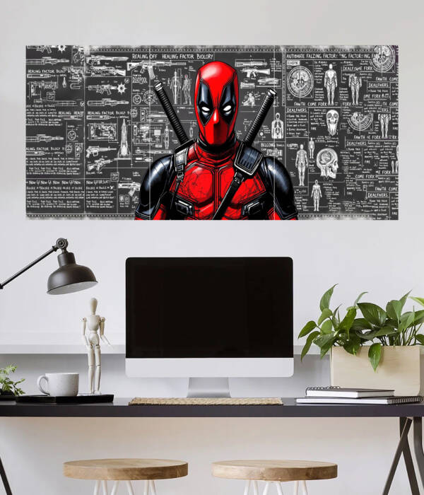Deadpool Wall Art Poster | Funny Superhero Wall Poster | Poster | 3 Piece set Poster