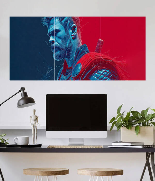 Thor Wall Poster | Super Hero Poster | 3 Piece set Poster
