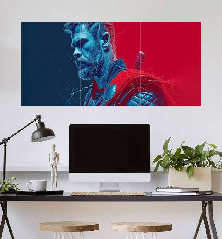 Thor Wall Poster | Super Hero Poster | 3 Piece set Poster