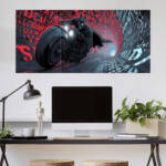 Batman Batcycle Action Poster | Super Hero Poster | 3 Piece set Poster