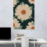 Daisy Bloom Wall Poster | Modern Floral | Single Poster