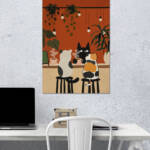 Coffee Cats Wall Poster | Aesthetic Poster | Single Poster