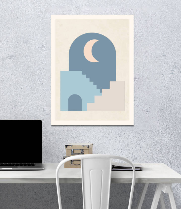 Moonsteps | Aesthetic Poster | Single Poster