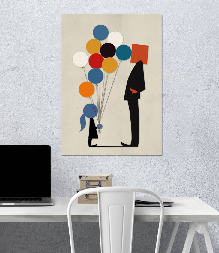 Ballooned | Aesthetic Poster | Single Poster