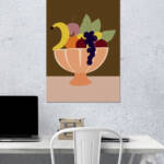 Modern Fruit Bowl Wall Poster | Aesthetic Poster | Single Poster