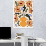 Floral Vase Wall Poster | Aesthetic Poster | Single Poster
