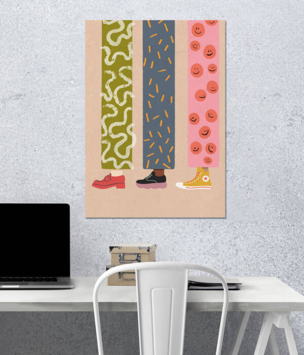 Happy Steps | Aesthetic Poster | Single Poster