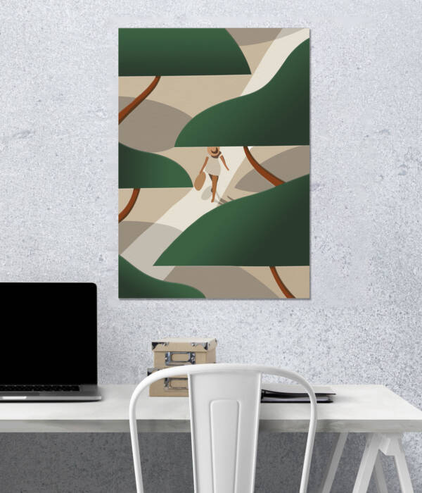 Serene Pathway – Minimalist Nature Wall Poster | Aesthetic Poster | Single Poster