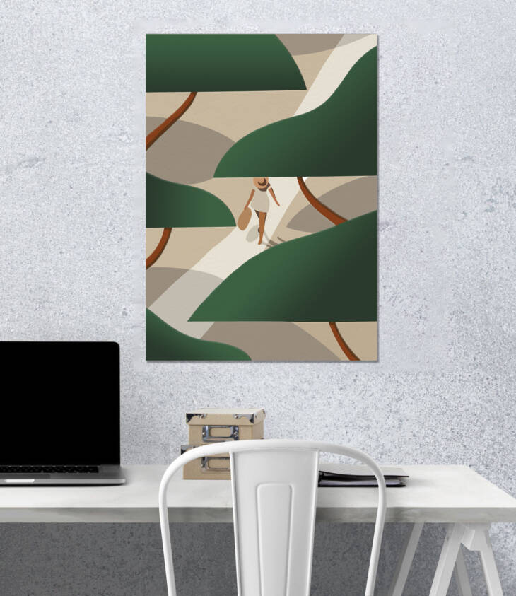 Serene Pathway – Minimalist Nature Wall Poster | Aesthetic Poster | Single Poster