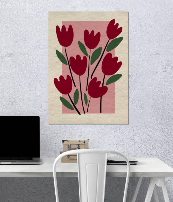 Blooming Love | Aesthetic Poster | Single Poster