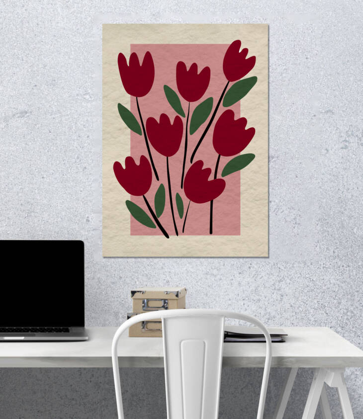 Blooming Love | Aesthetic Poster | Single Poster