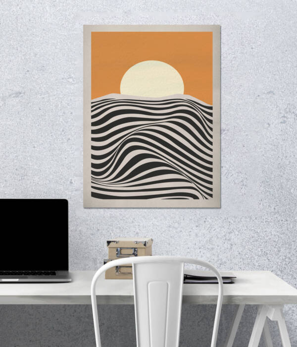 Golden Horizon | Aesthetic Poster | Single Poster