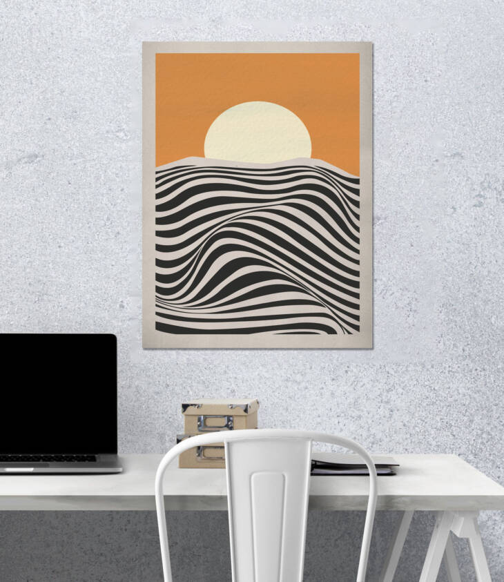 Golden Horizon | Aesthetic Poster | Single Poster