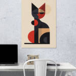 Geo Cat | Aesthetic Poster | Single Poster