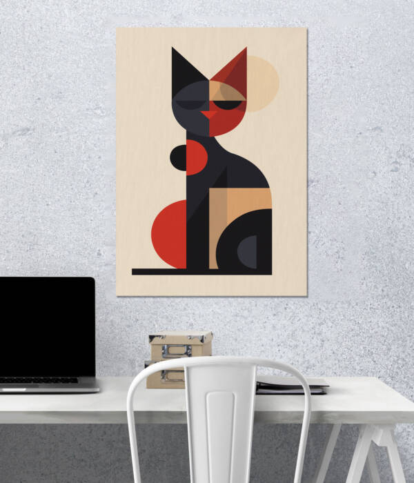 Geo Cat | Aesthetic Poster | Single Poster