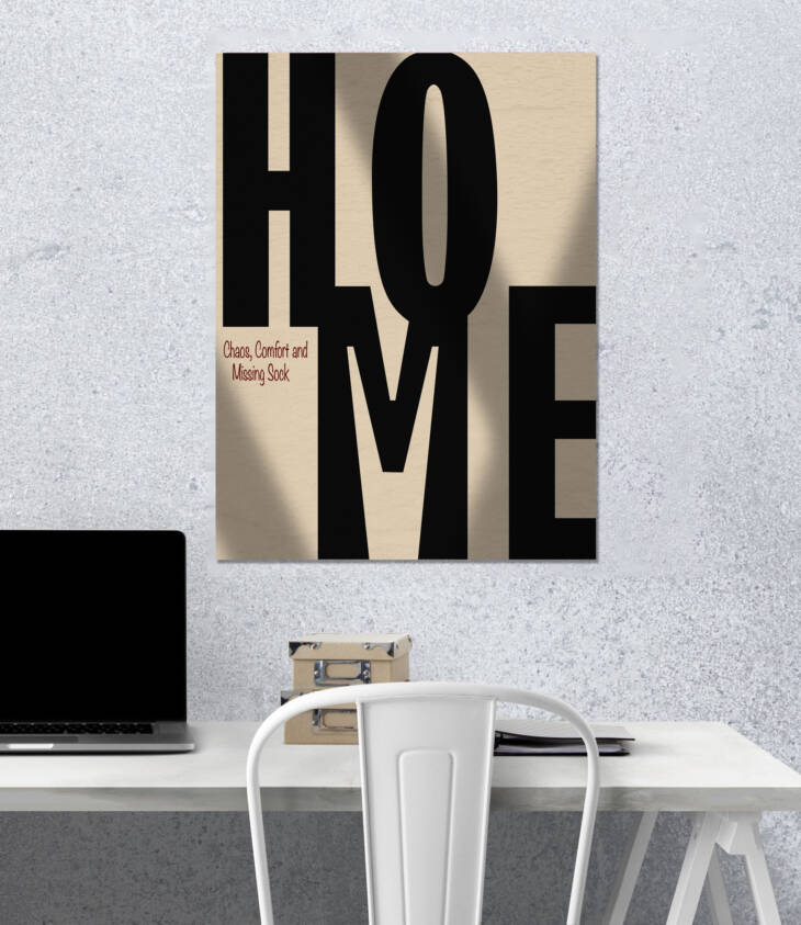 HOME - Chaos & Comfort | Aesthetic Poster | Single Poster