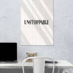 Unstoppable | Quotes Poster | Single Poster