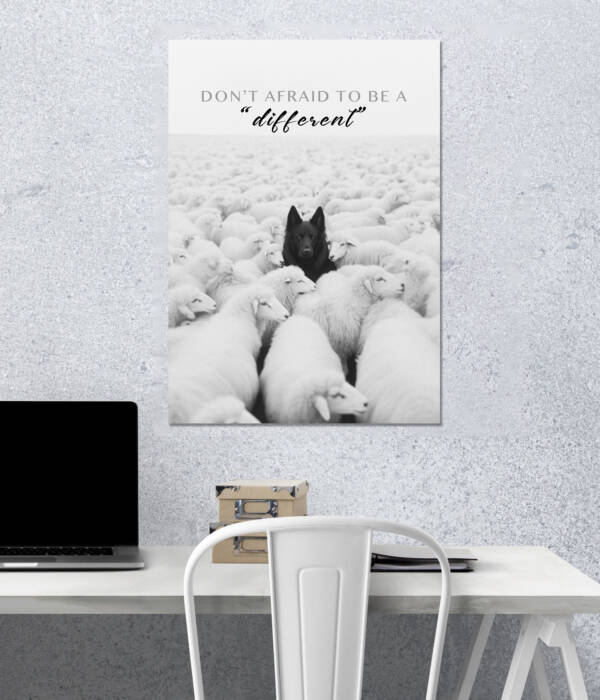 Be Different | Quotes Poster | Single Poster