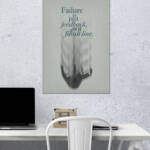 Failure Is Feedback | Quotes Poster | Single Poster